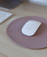 Circle Leather Mouse Pad