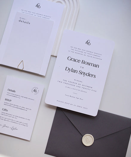 Classic Love Invitation + Envelope
