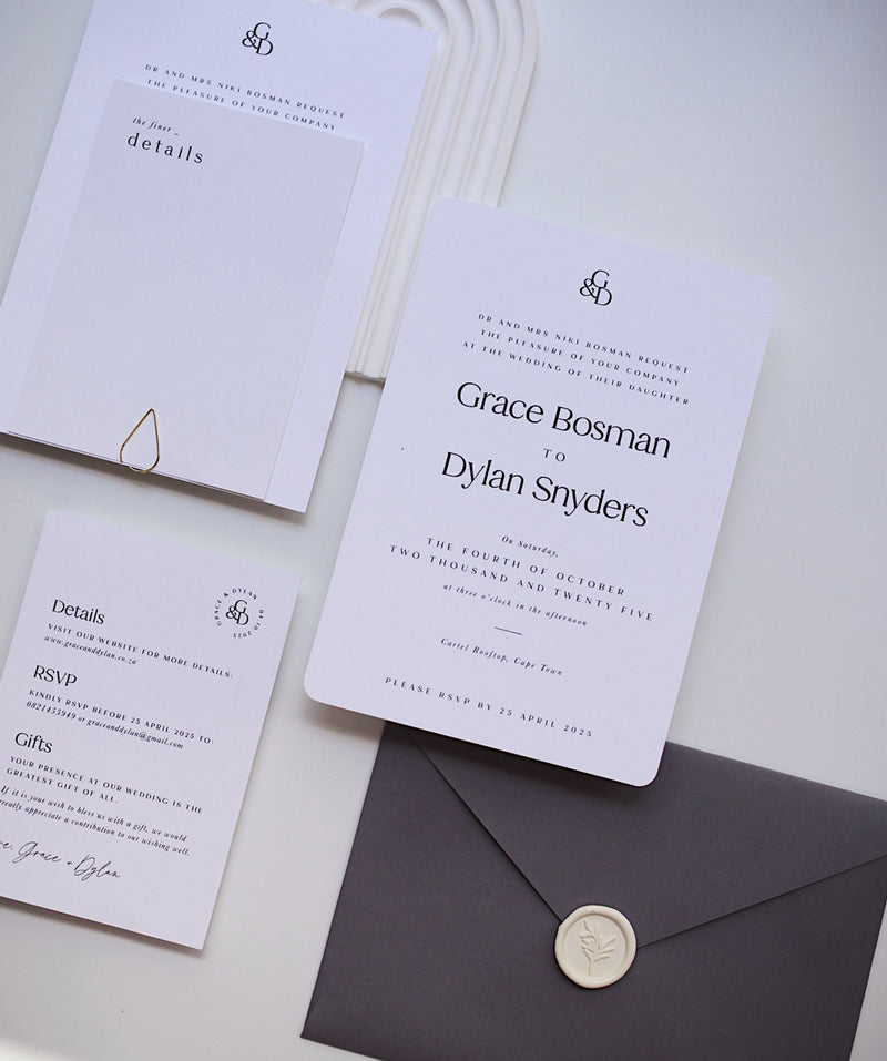 Classic Love Invitation + Envelope