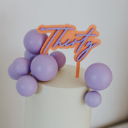 Double Layer 3D Cake Topper