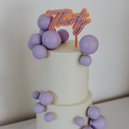 Double Layer 3D Cake Topper