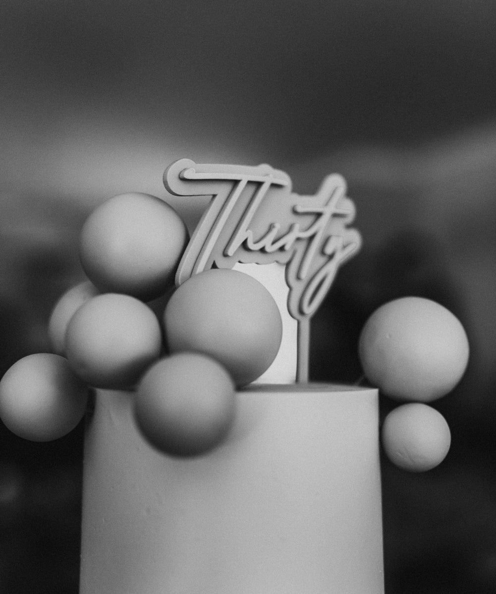 Double Layer 3D Cake Topper
