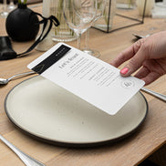 Semi-Custom Wedding & Event Menus & Name Card Combo - Classic Love