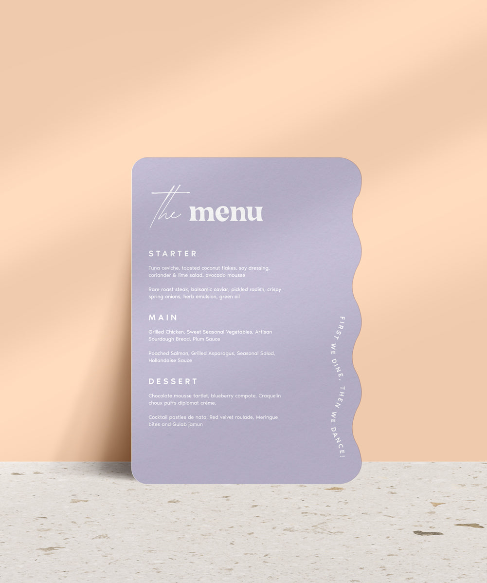 Crazy in Love Menu