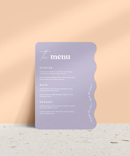 Crazy in Love Menu