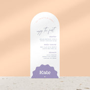 Crazy in Love Menu & Name Card Combo
