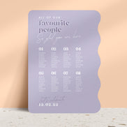 Crazy in Love Seating Plan Signage