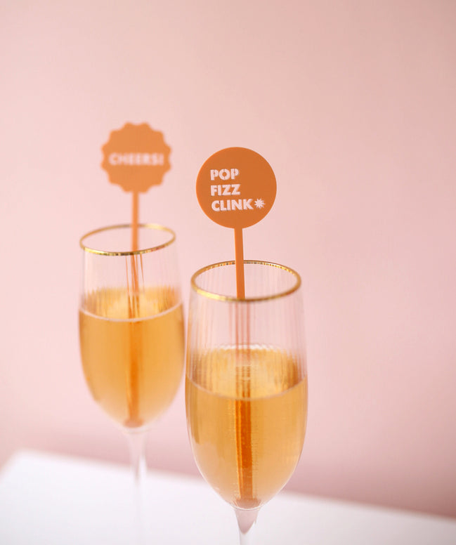 Acrylic Drink Stirrers (Pack of 4)