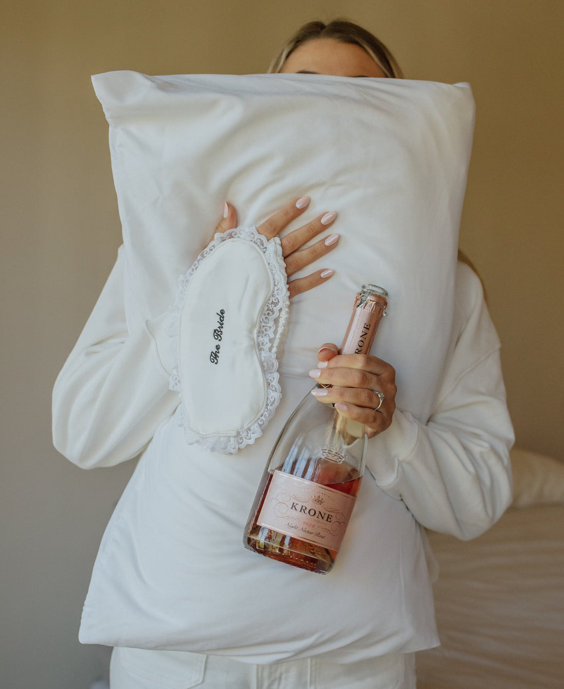Luxury Satin Embroidered Eye Mask