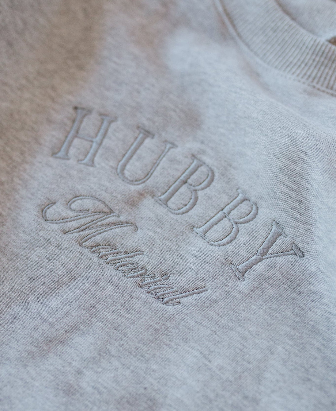 Embroidered Hubby Sweatshirt