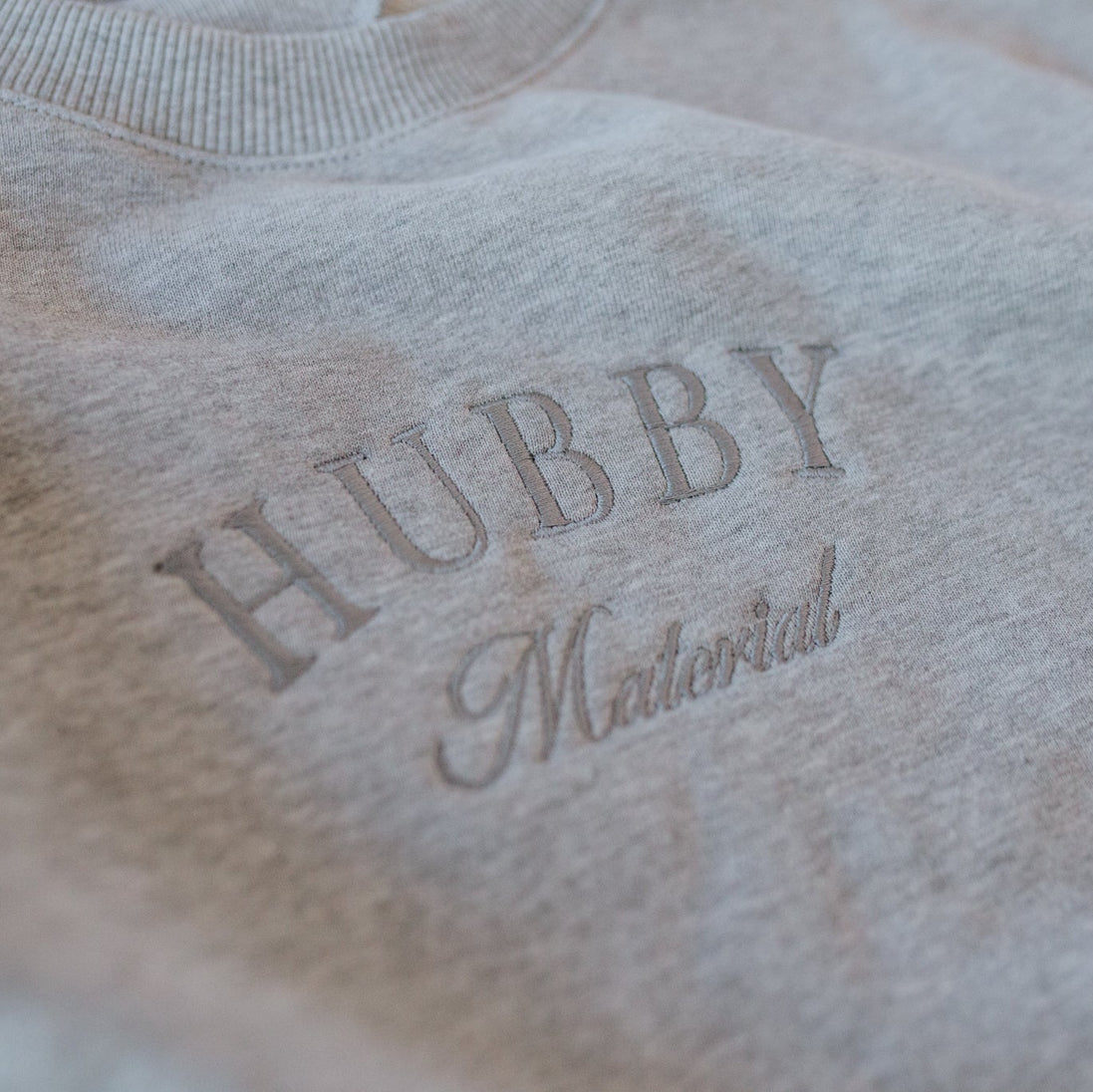 Embroidered Hubby Sweatshirt