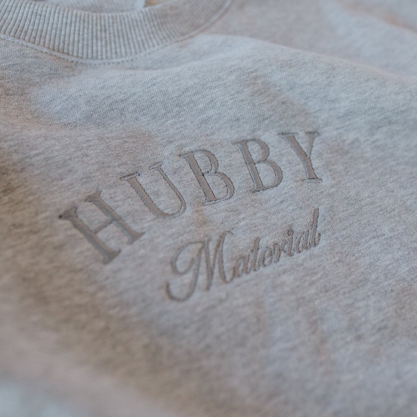 Embroidered Hubby Sweatshirt