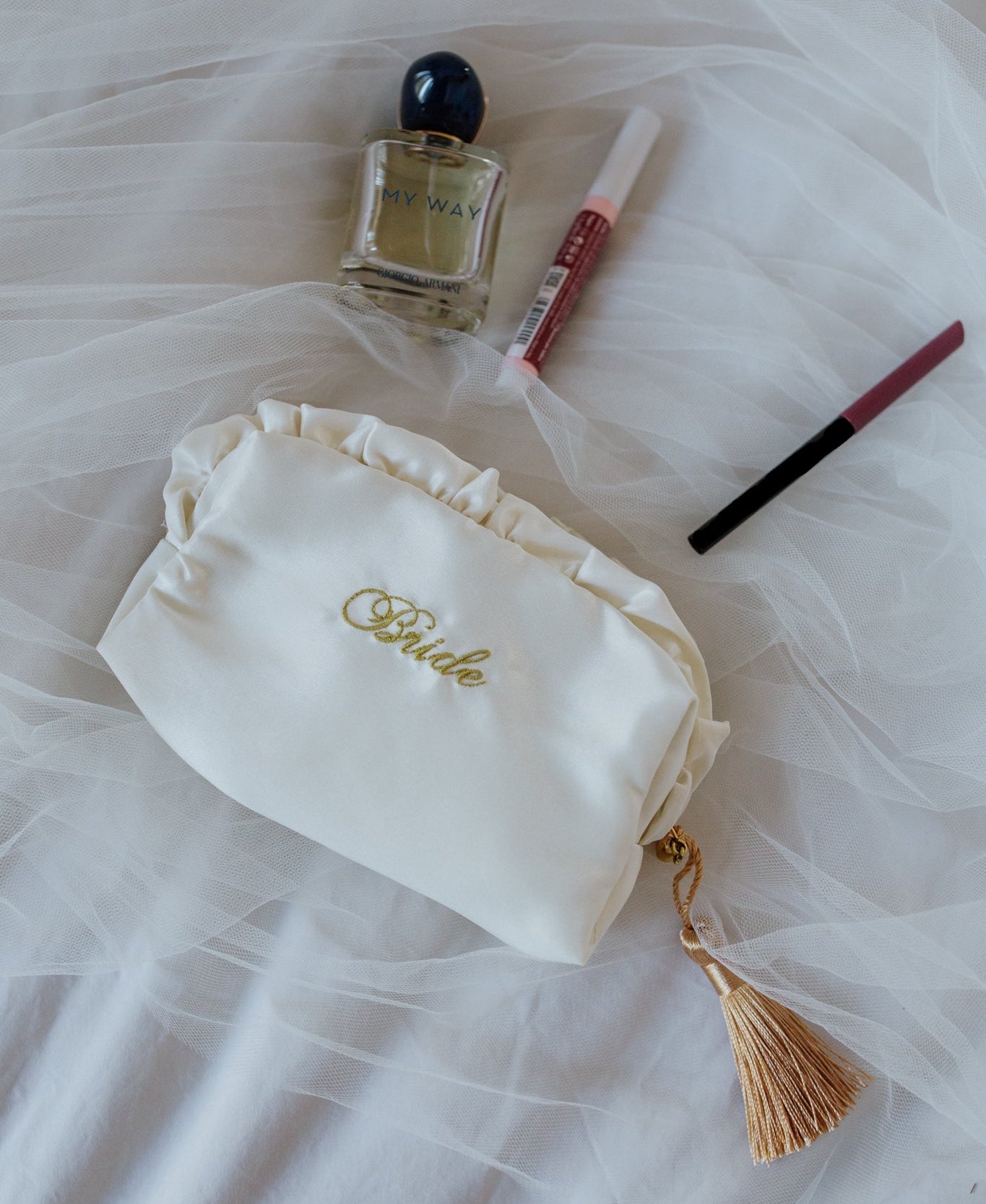 Luxury Satin Makeup Bag