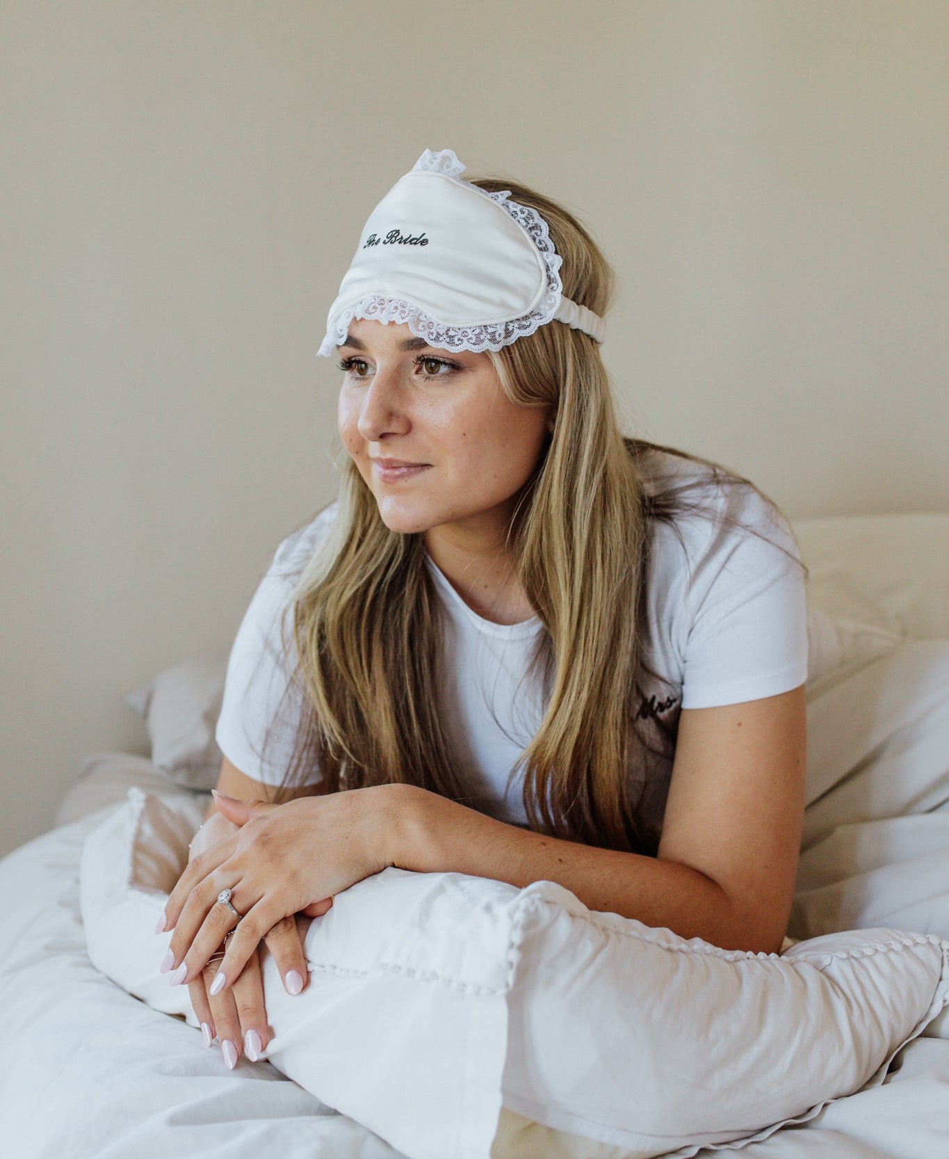 Luxury Satin Embroidered Eye Mask