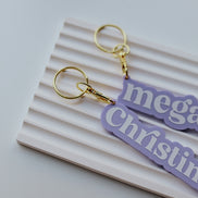 Crazy in Love Acrylic Name Keyring