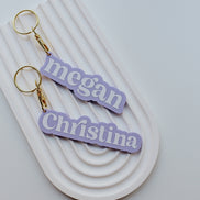 Crazy in Love Acrylic Name Keyring