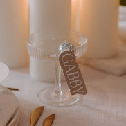 Classic Love Acrylic Name Keyring with disco ball