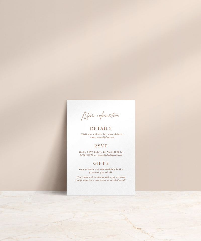 Organic Love Extra Info Card