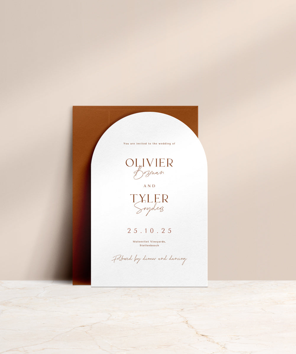 Organic Love Invitation + Envelope