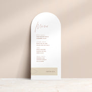 Organic Love Menu & Name Card Combo