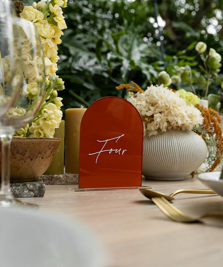 Organic Love Table Number