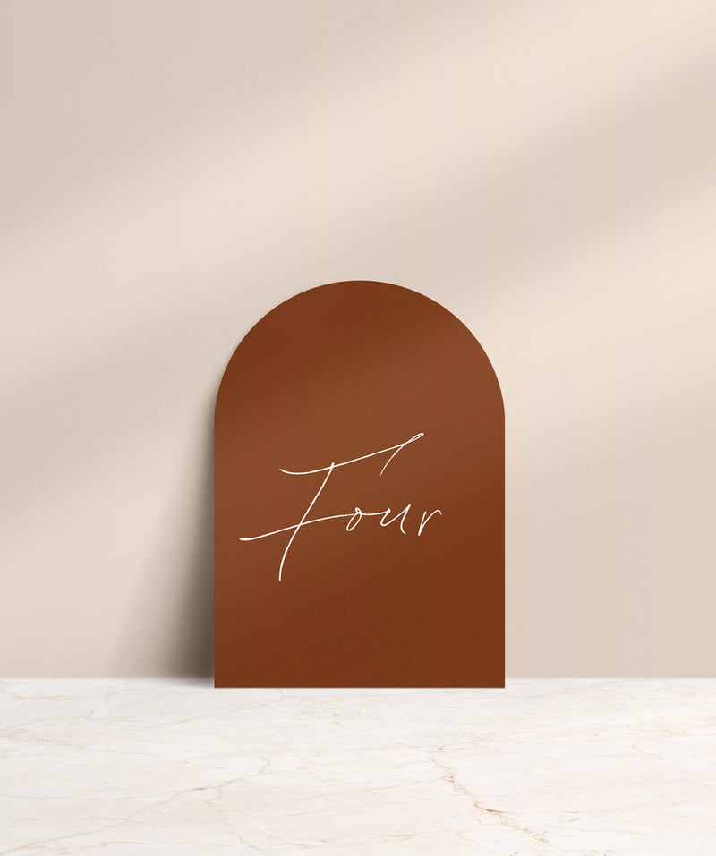 Organic Love Table Number