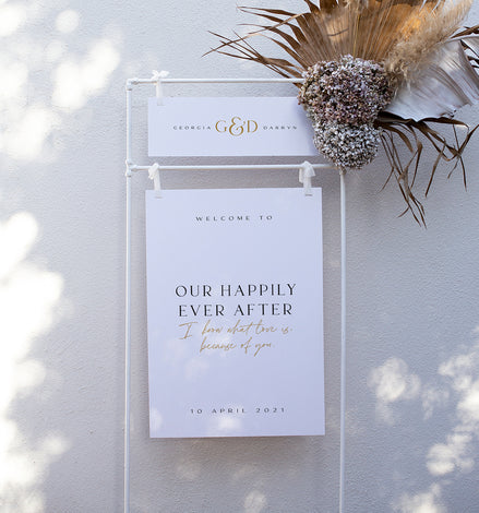 Organic Love Welcome Signage