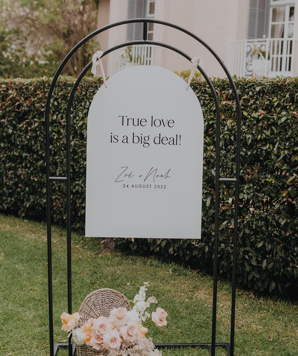 Classic Love Welcome Signage