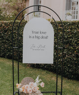 Classic Love Welcome Signage