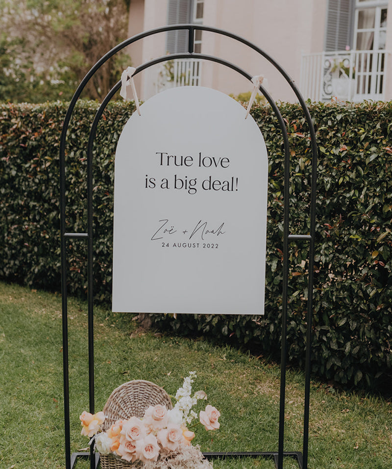 Classic Love Welcome Signage