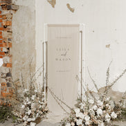 Elegant Linen Printed Welcome Sign – Perfect for Weddings & Special Events